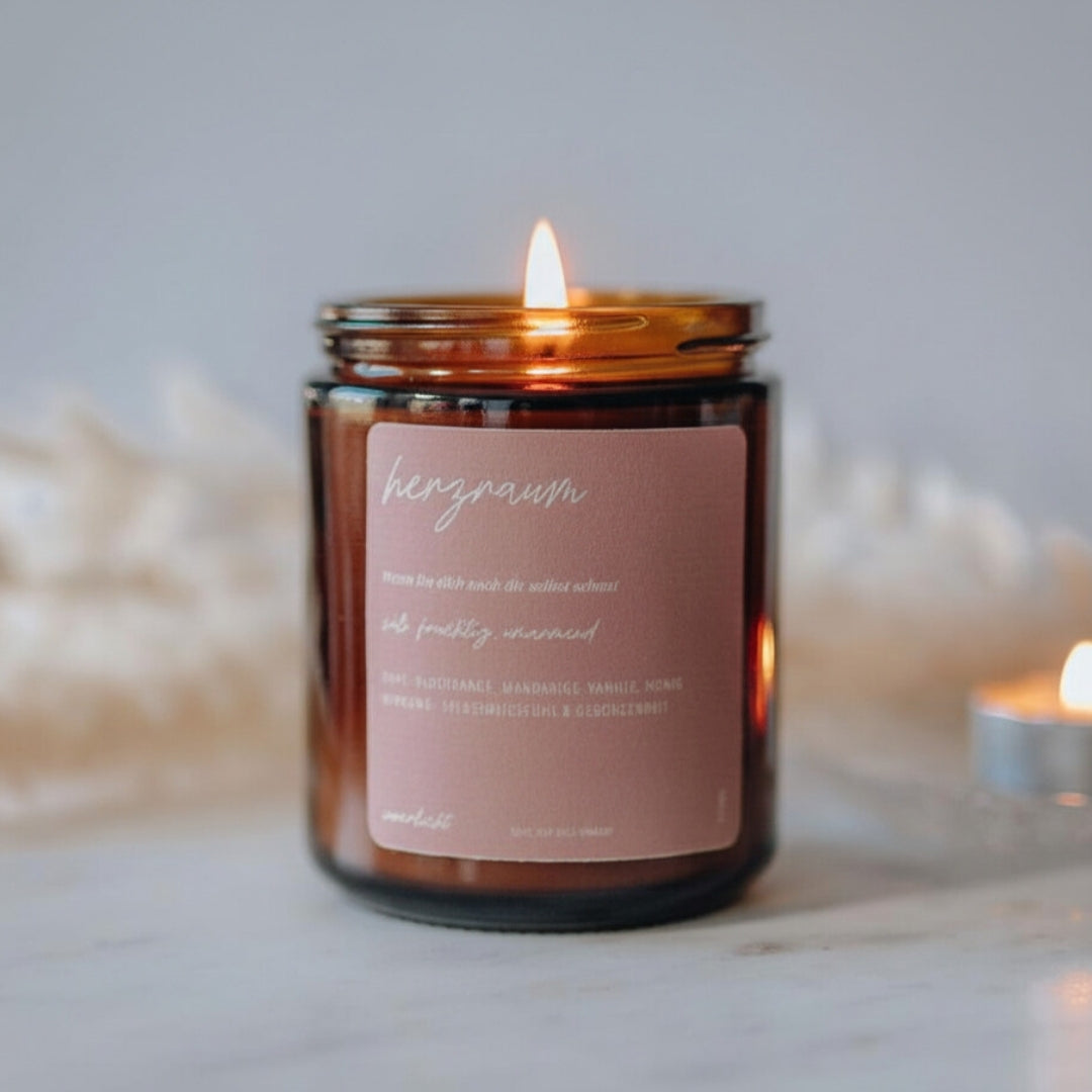 Herzraum – Duftkerze für Selbstmitgefühl & Geborgenheit