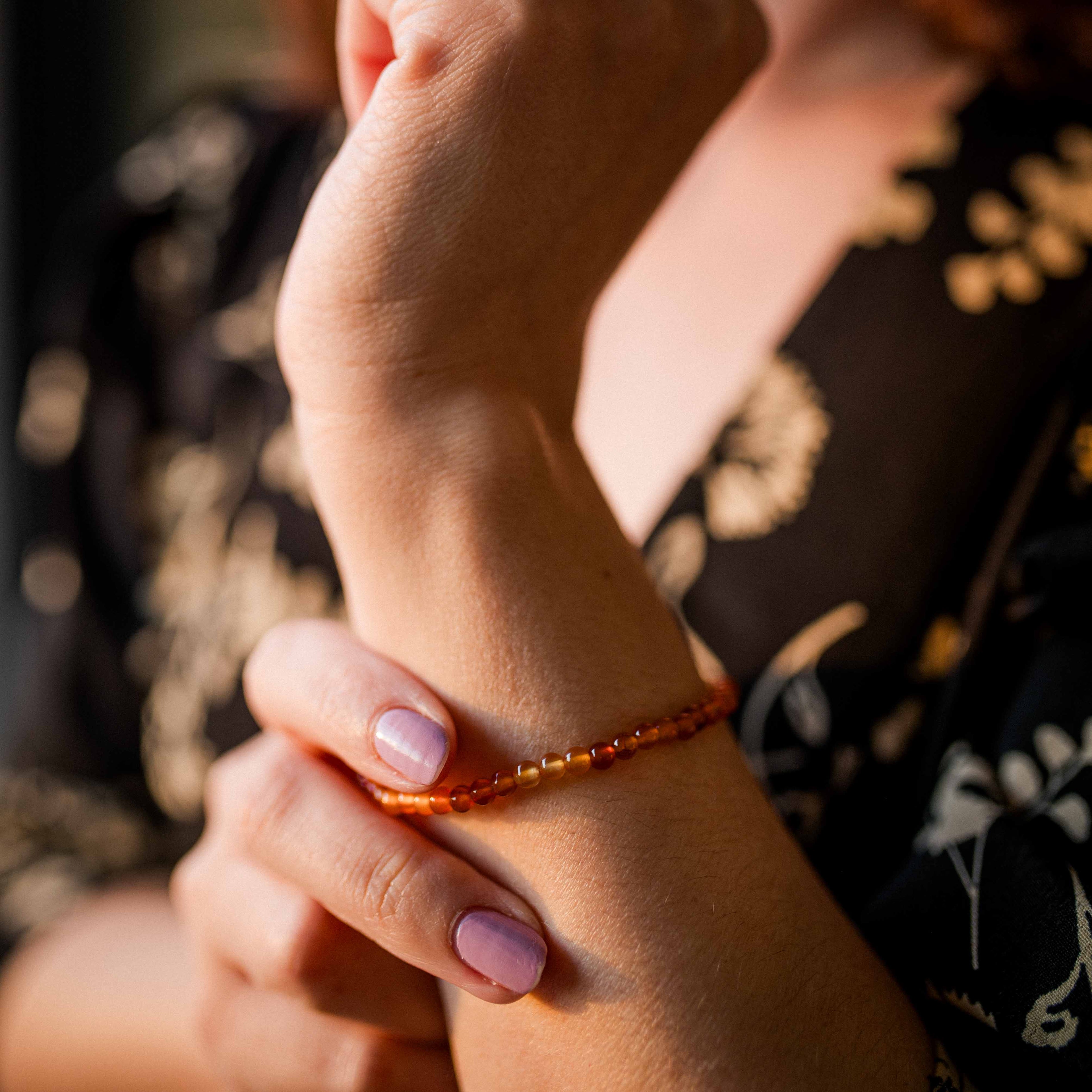 Karneol Armband - Ich bin mutig&stark