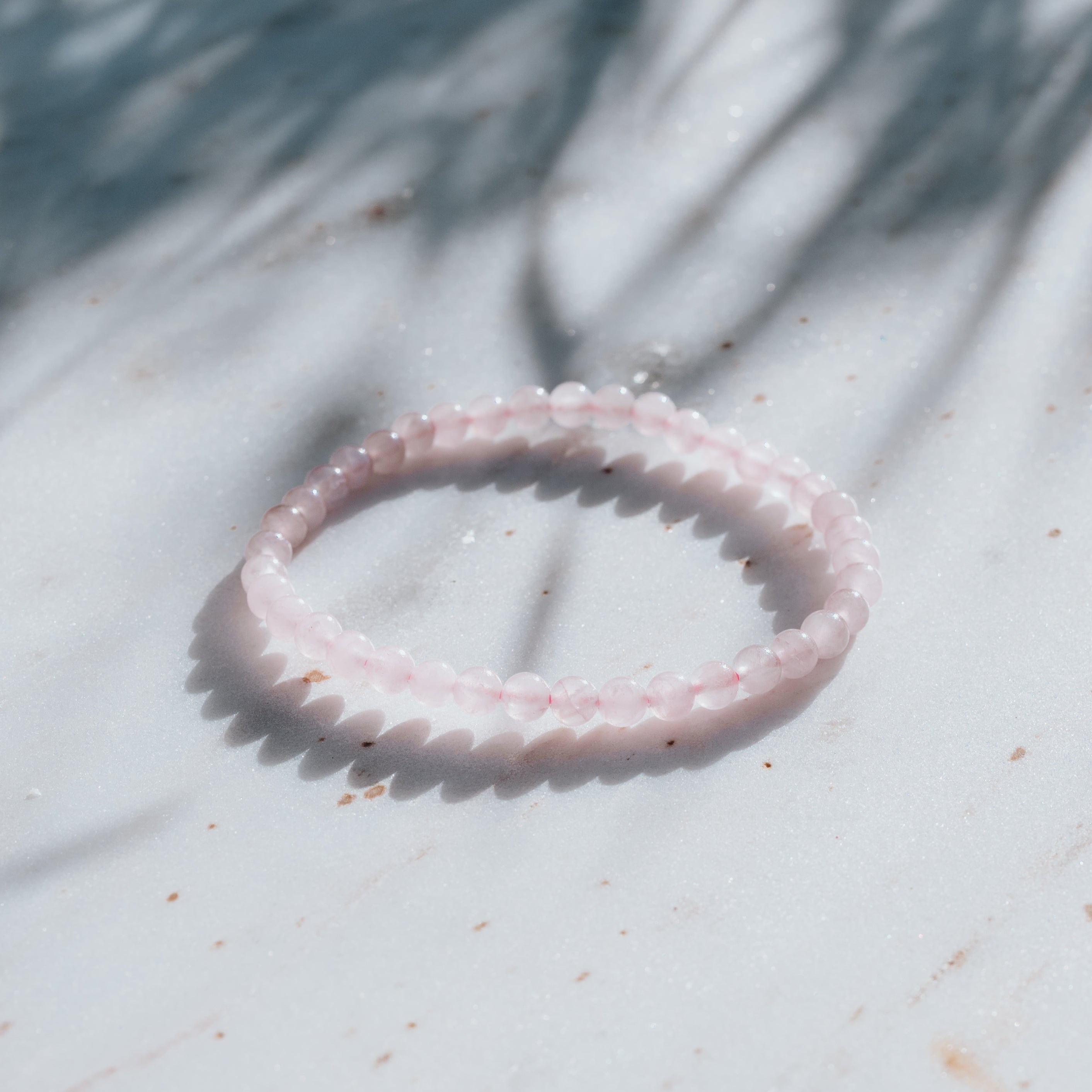 Rosenquarz Armband - Ich bin genug