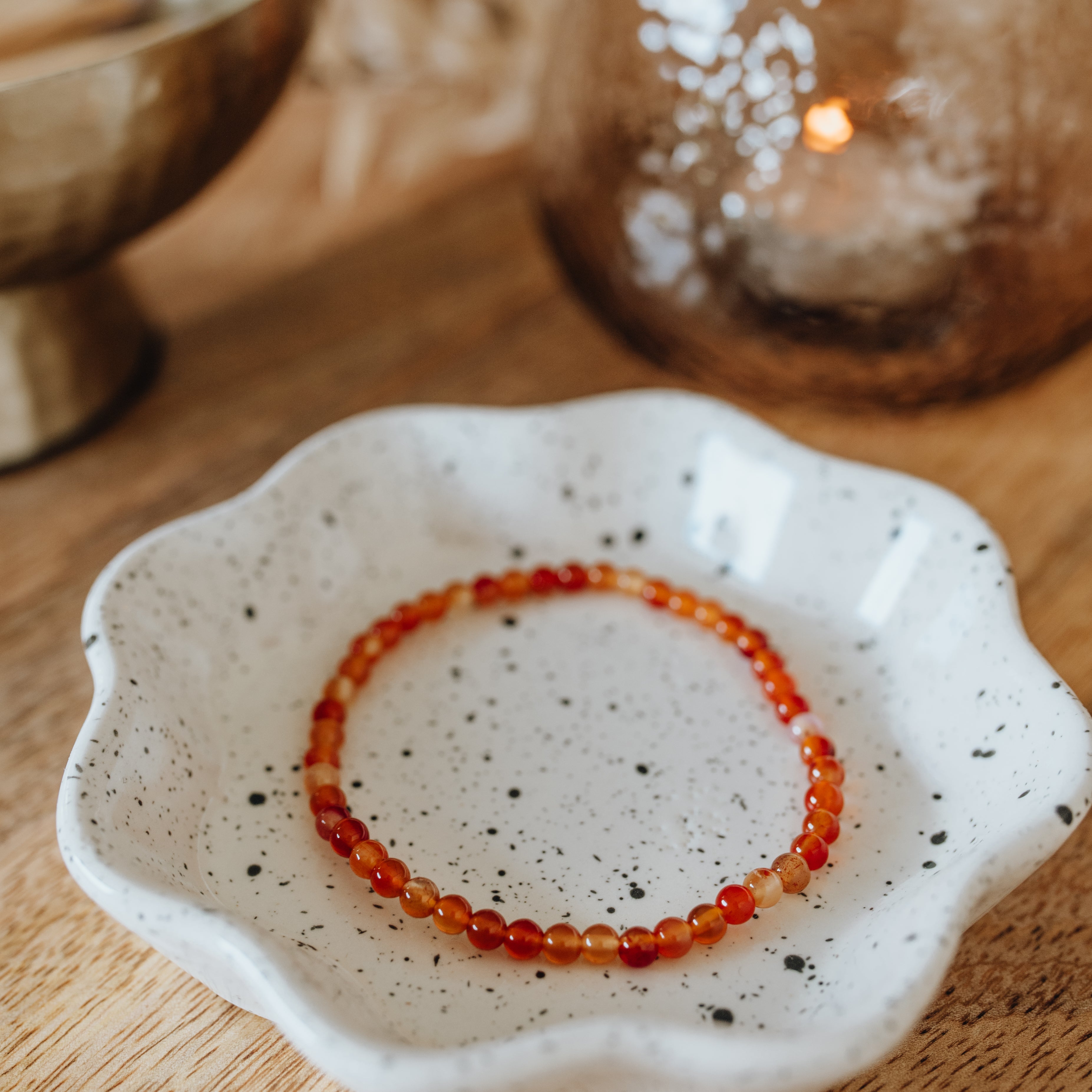 Karneol Armband - Ich bin mutig&stark