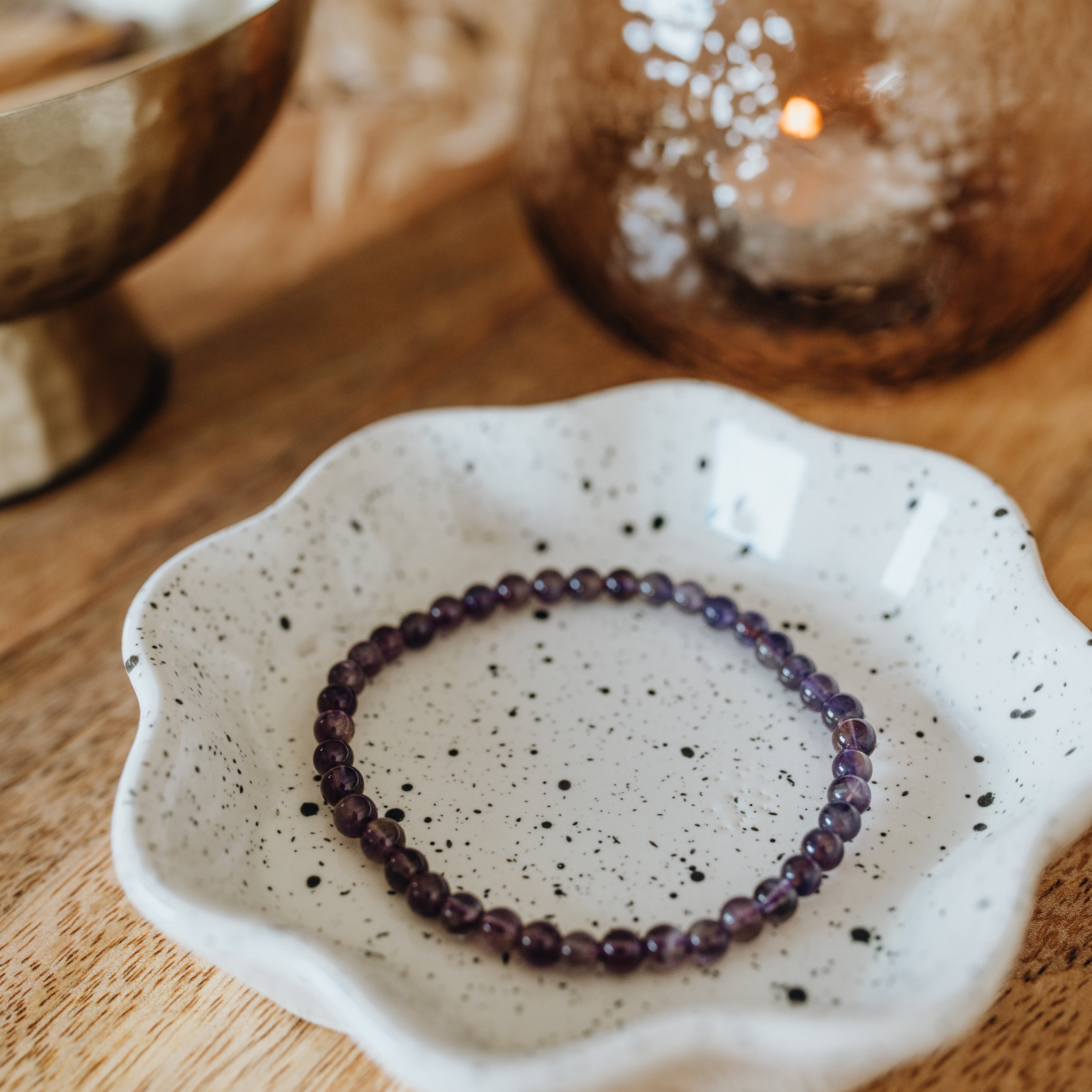Amethystquarz Armband - Ich ruhe in mir
