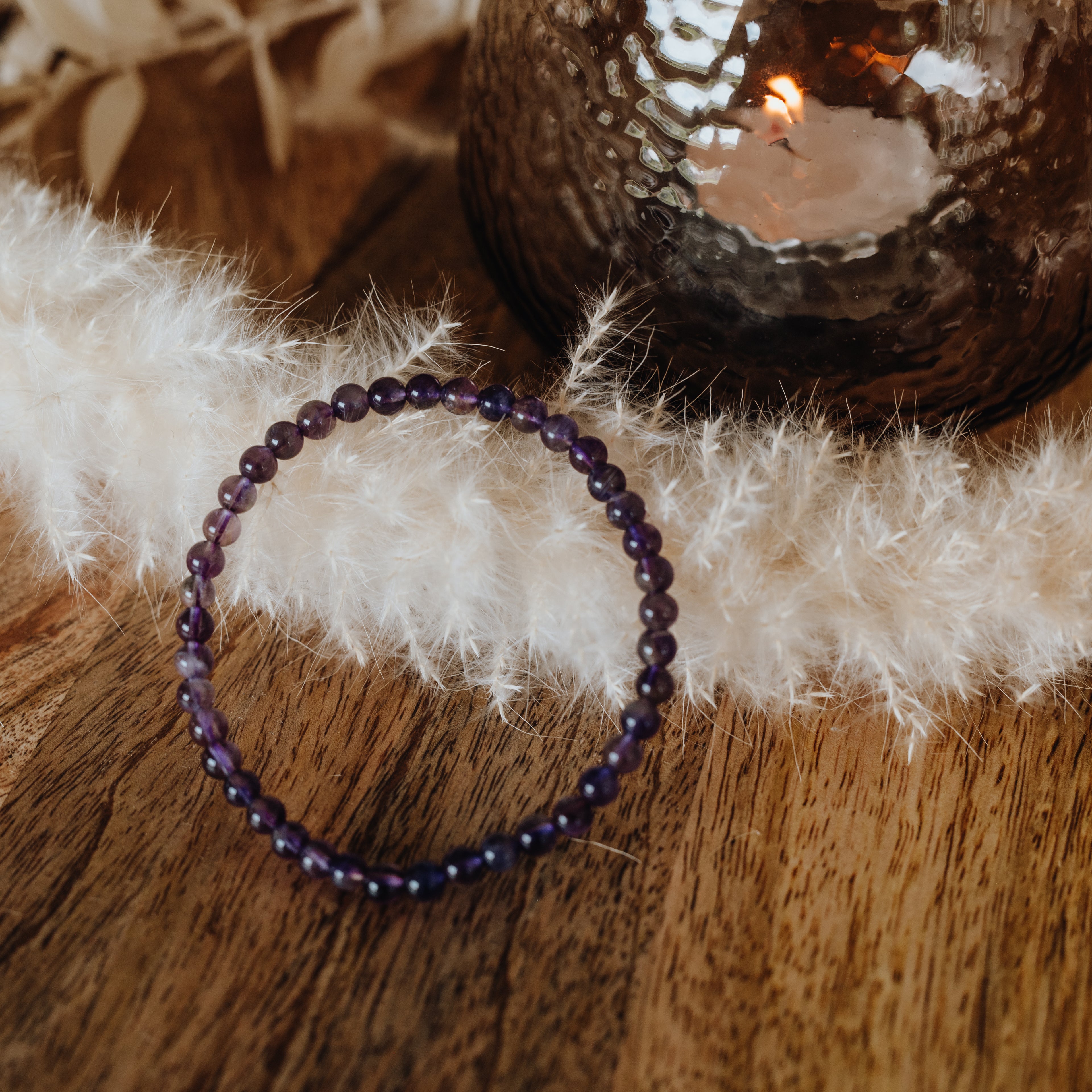 Amethystquarz Armband - Ich ruhe in mir
