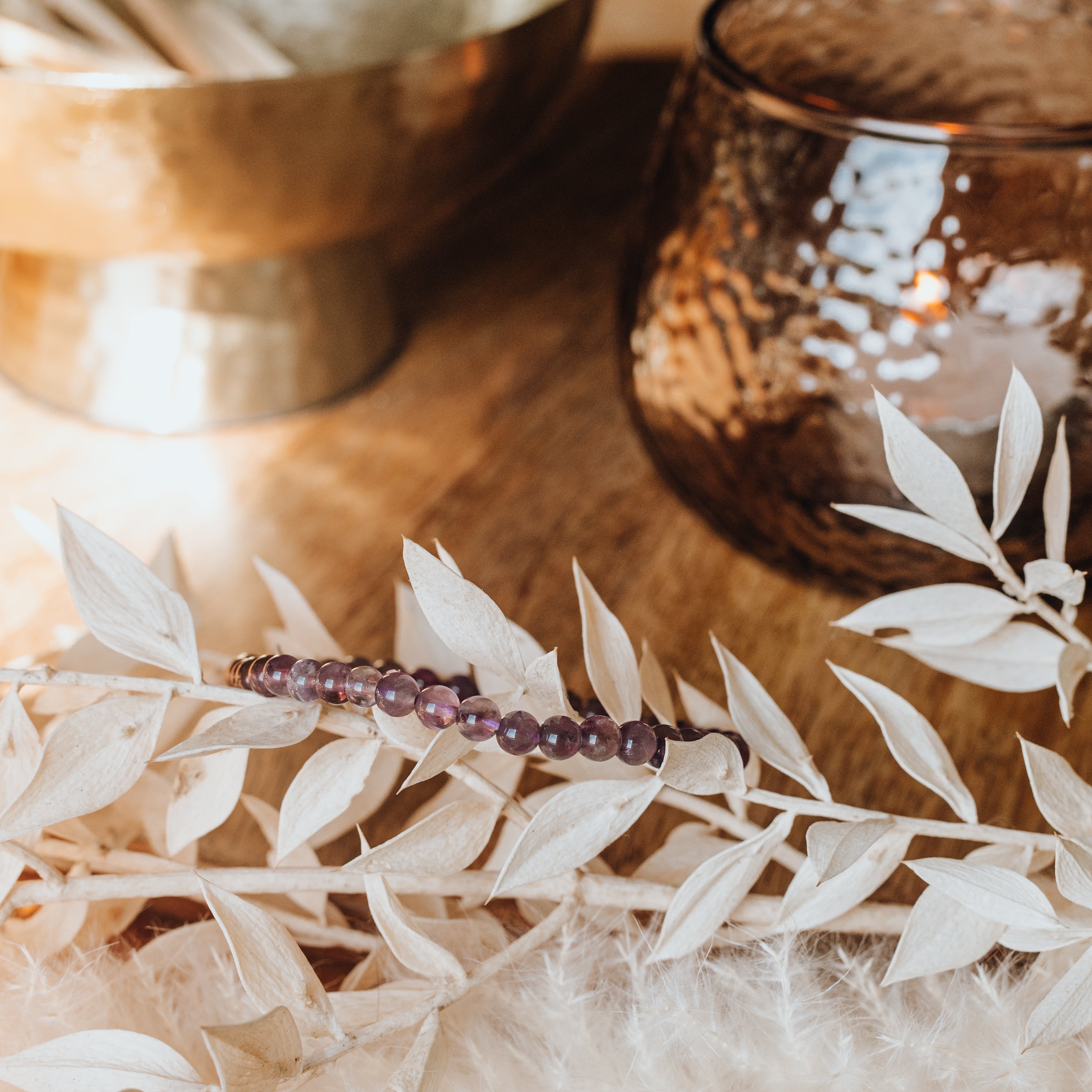 Amethystquarz Armband - Ich ruhe in mir