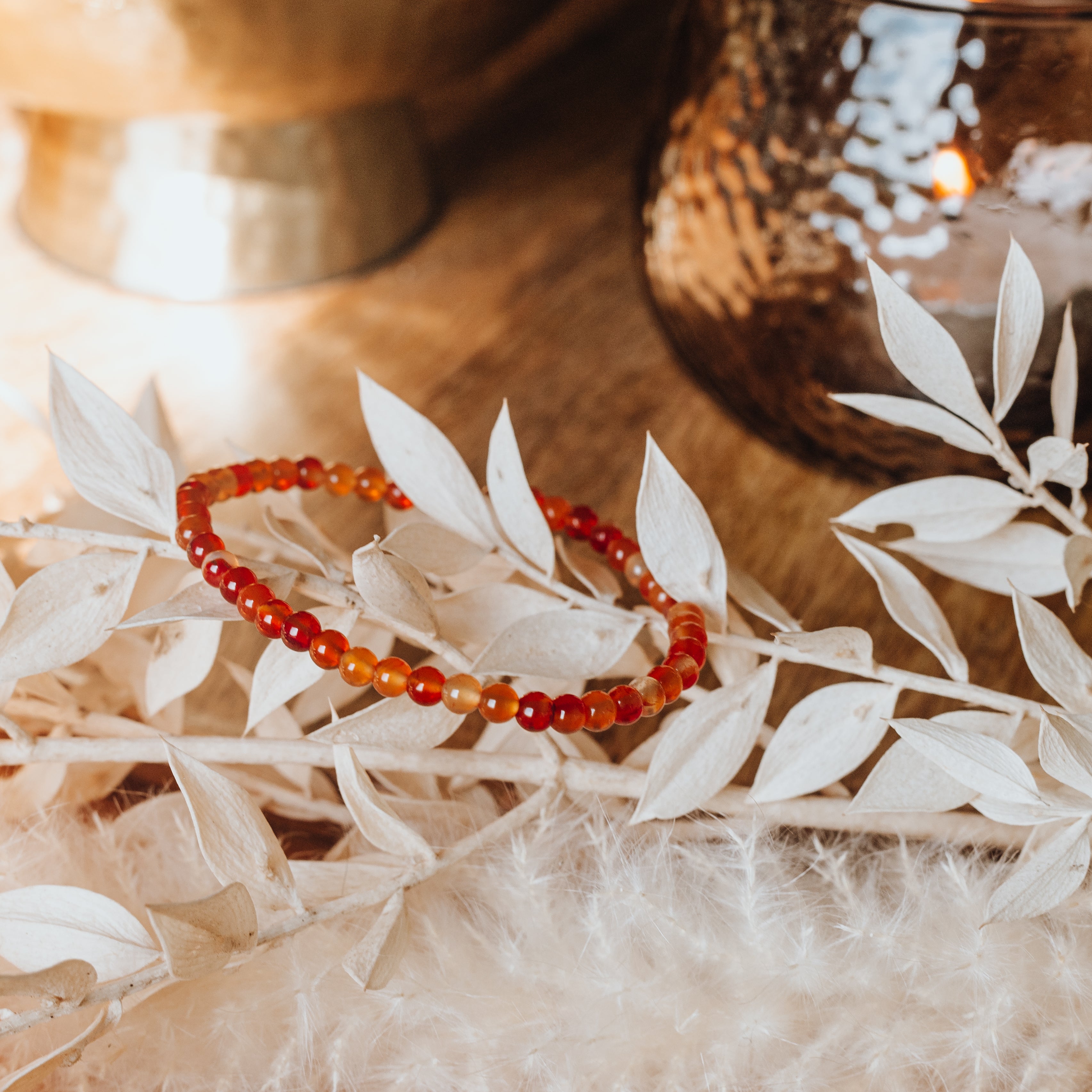 Karneol Armband - Ich bin mutig&stark