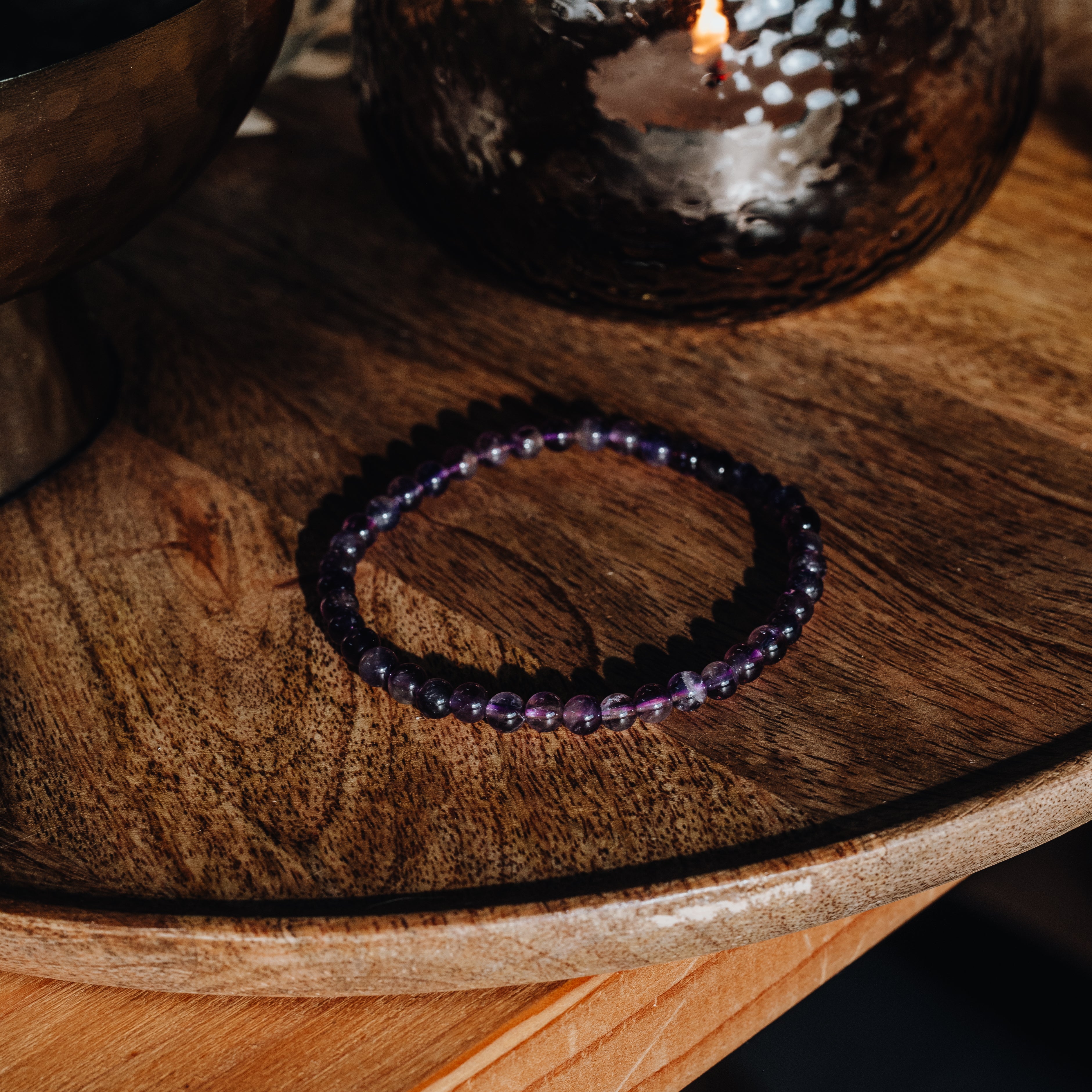 Amethystquarz Armband - Ich ruhe in mir