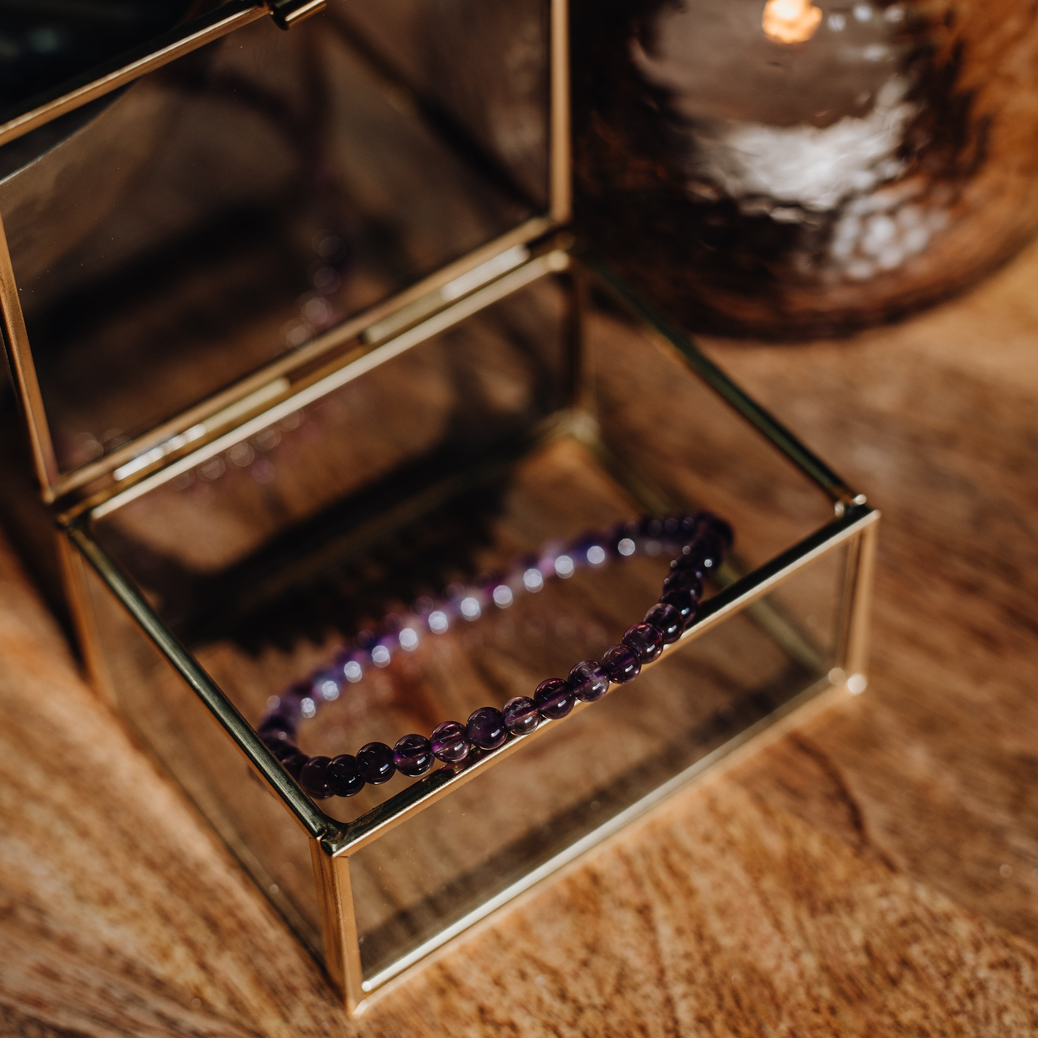 Amethystquarz Armband - Ich ruhe in mir