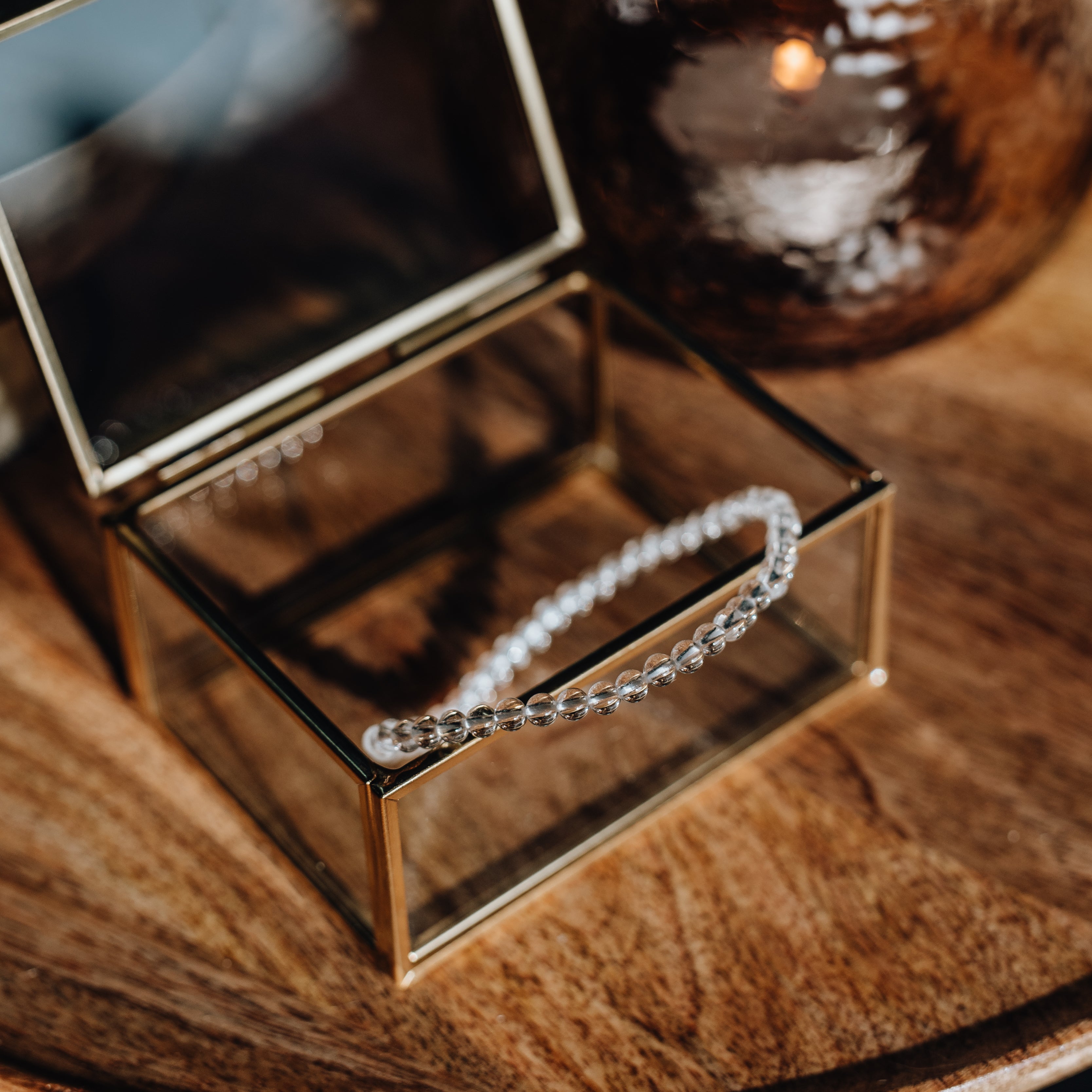 Bergkristall Armband - Ich gehe meinen Weg