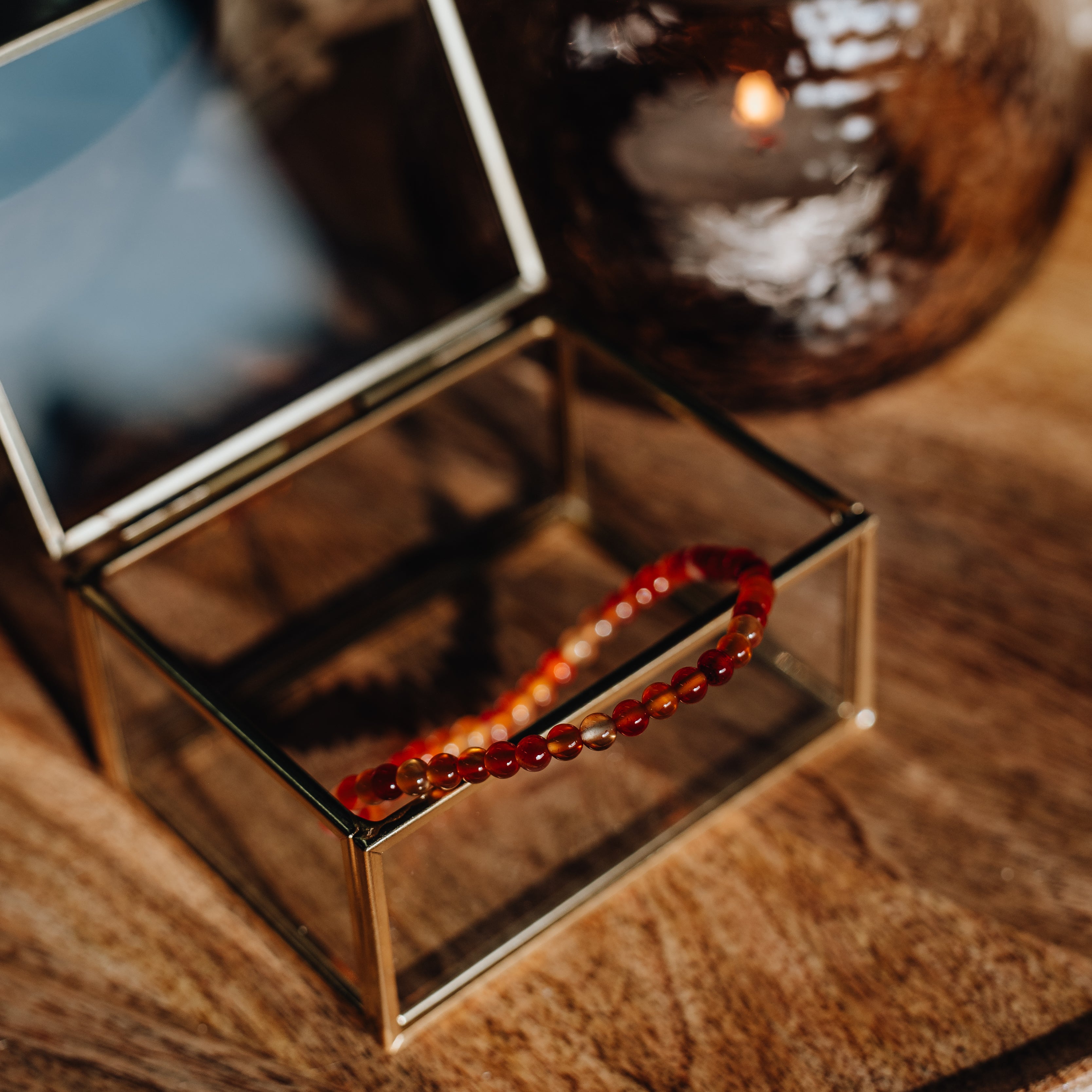 Karneol Armband - Ich bin mutig&stark