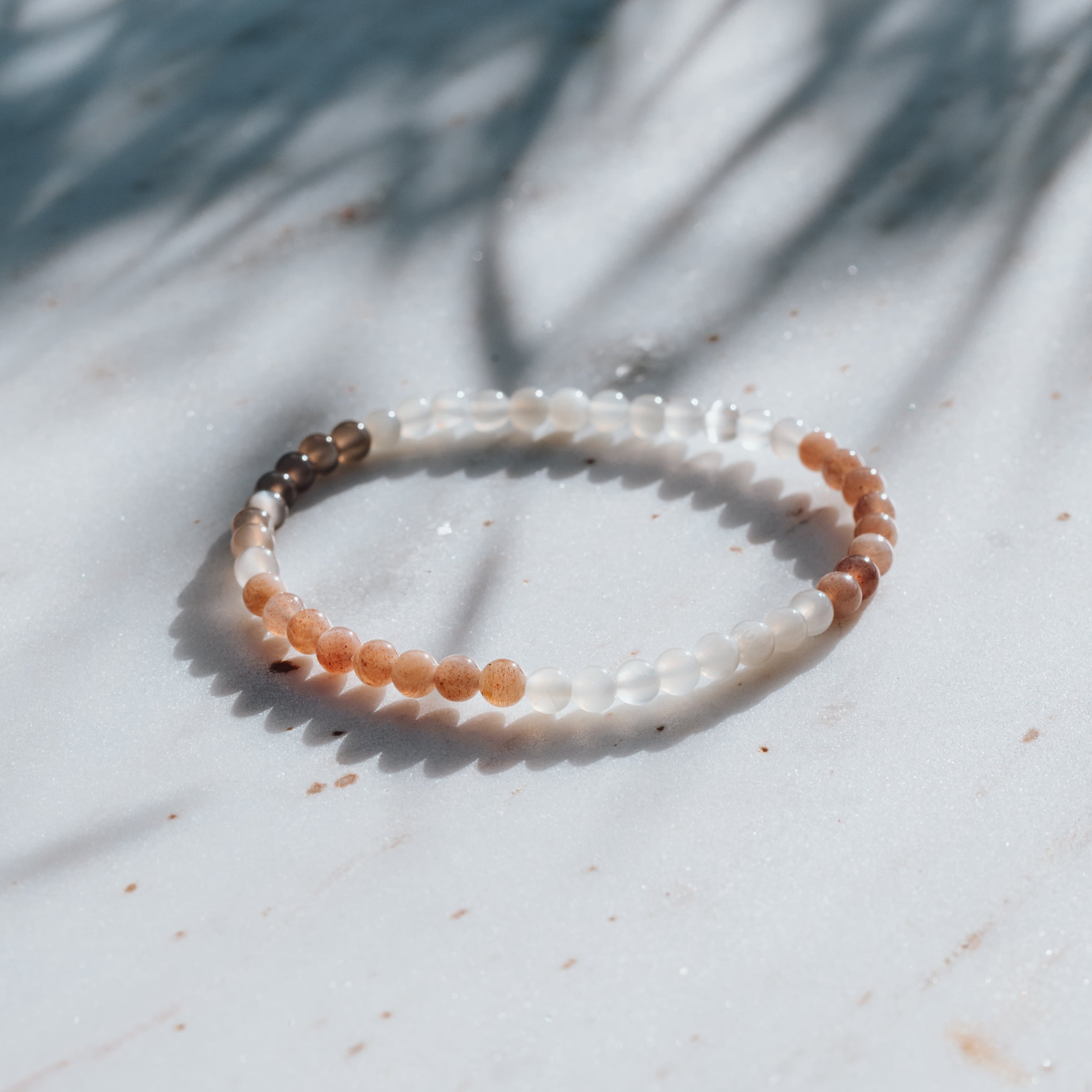 Bunter Mondstein Armband - Ich lass los