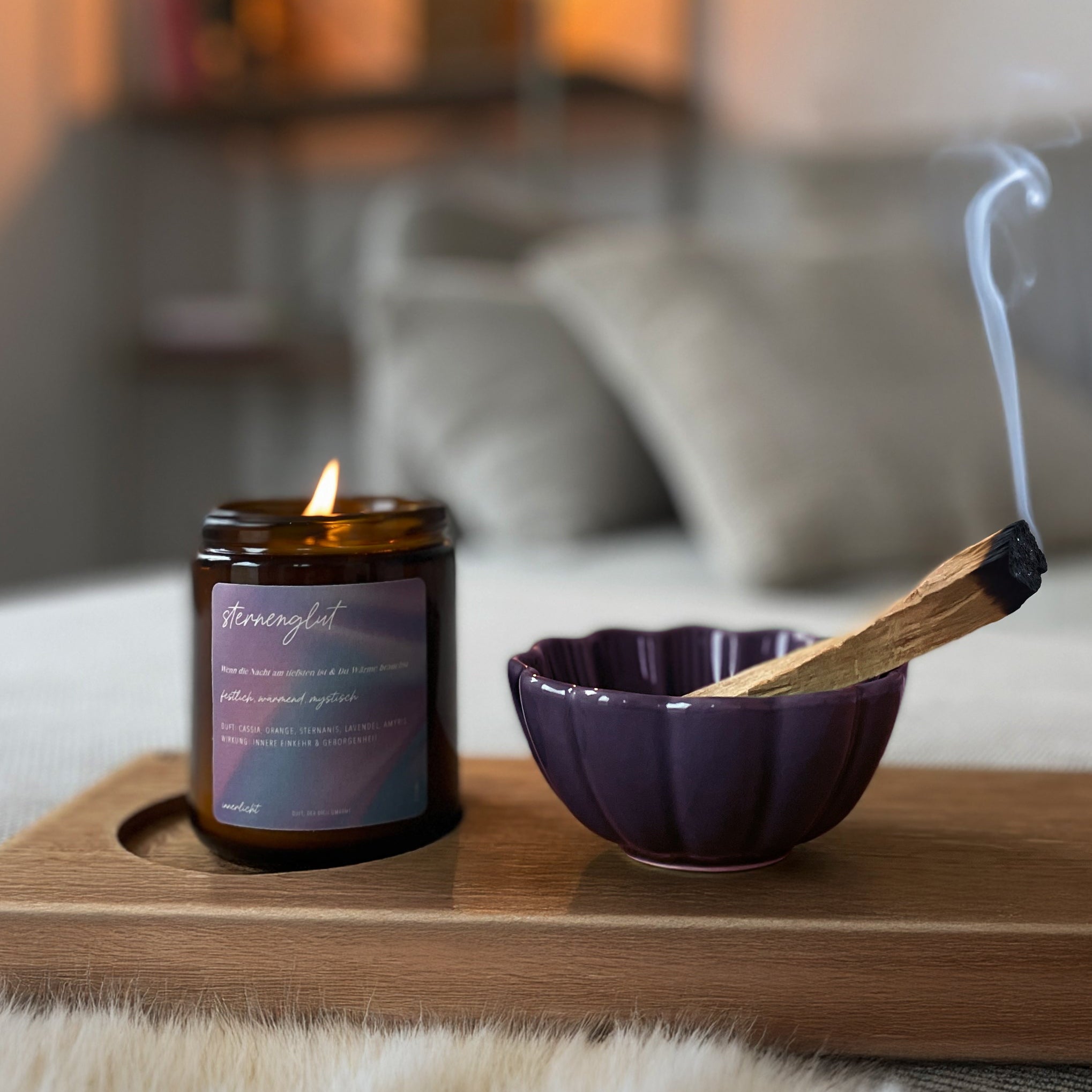 Sternenglut – Duftkerze für Licht im Dunkeln & magische Winternächte