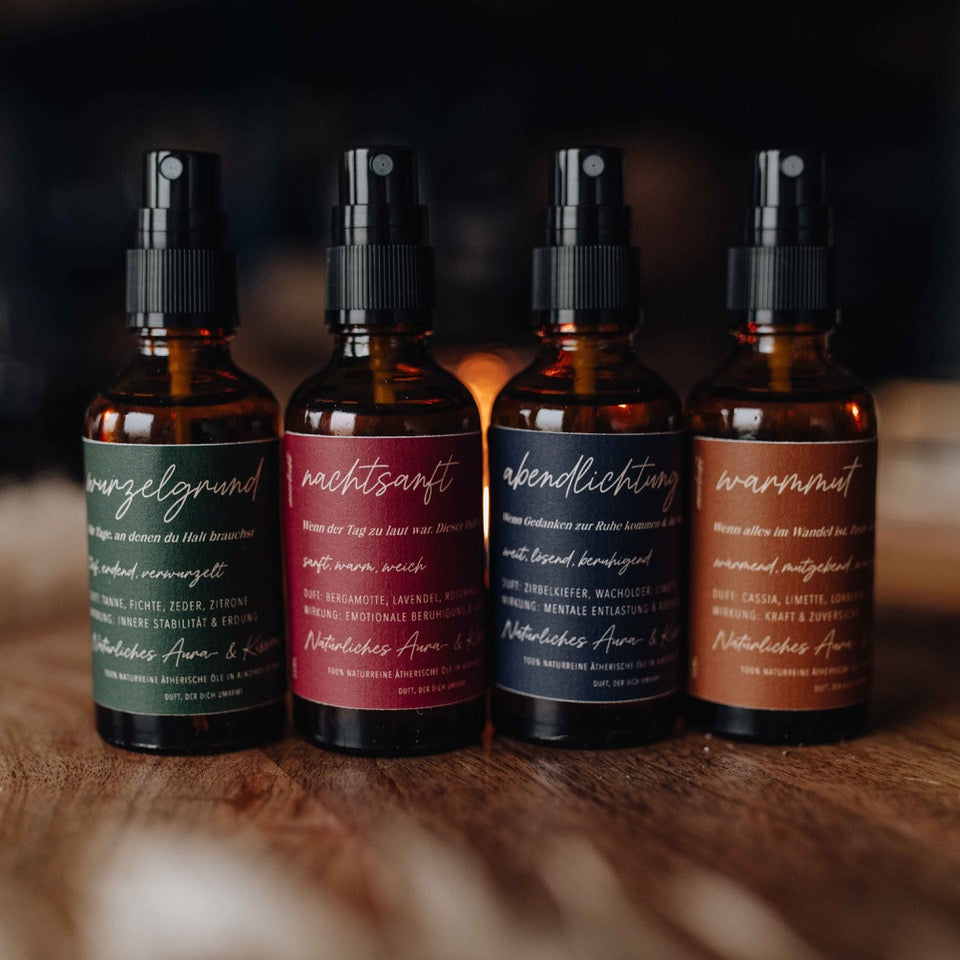 Nervensystem Set - 4 Spray-Duftanker für deinen Alltag
