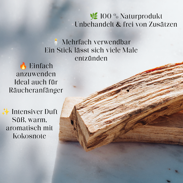 Palo Santo Stick – heiliges Holz für innere Balance, 2 Stück