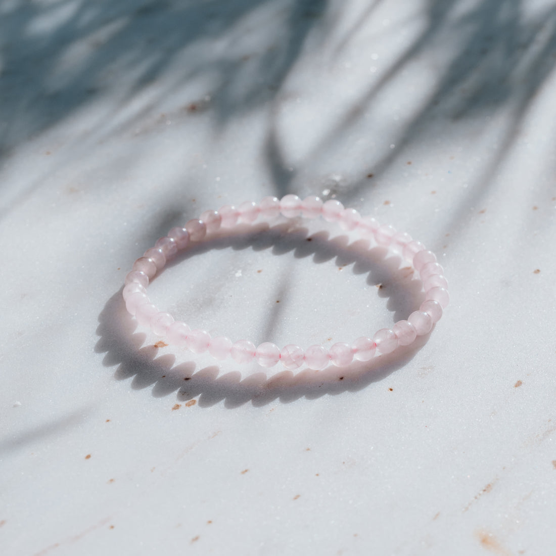 Rosenquarz Armband - Ich bin genug