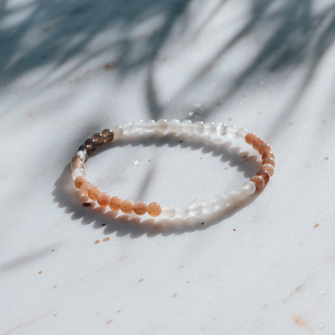 Bunter Mondstein Armband - Ich lass los