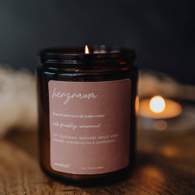 Herzraum – Duftkerze für Selbstmitgefühl &amp; Geborgenheit