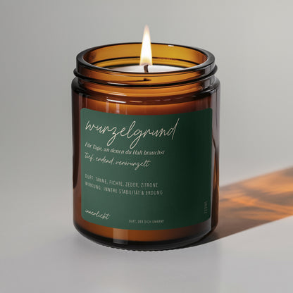 Wurzelgrund - Duftkerze für Erdung &amp; innere Stabilität