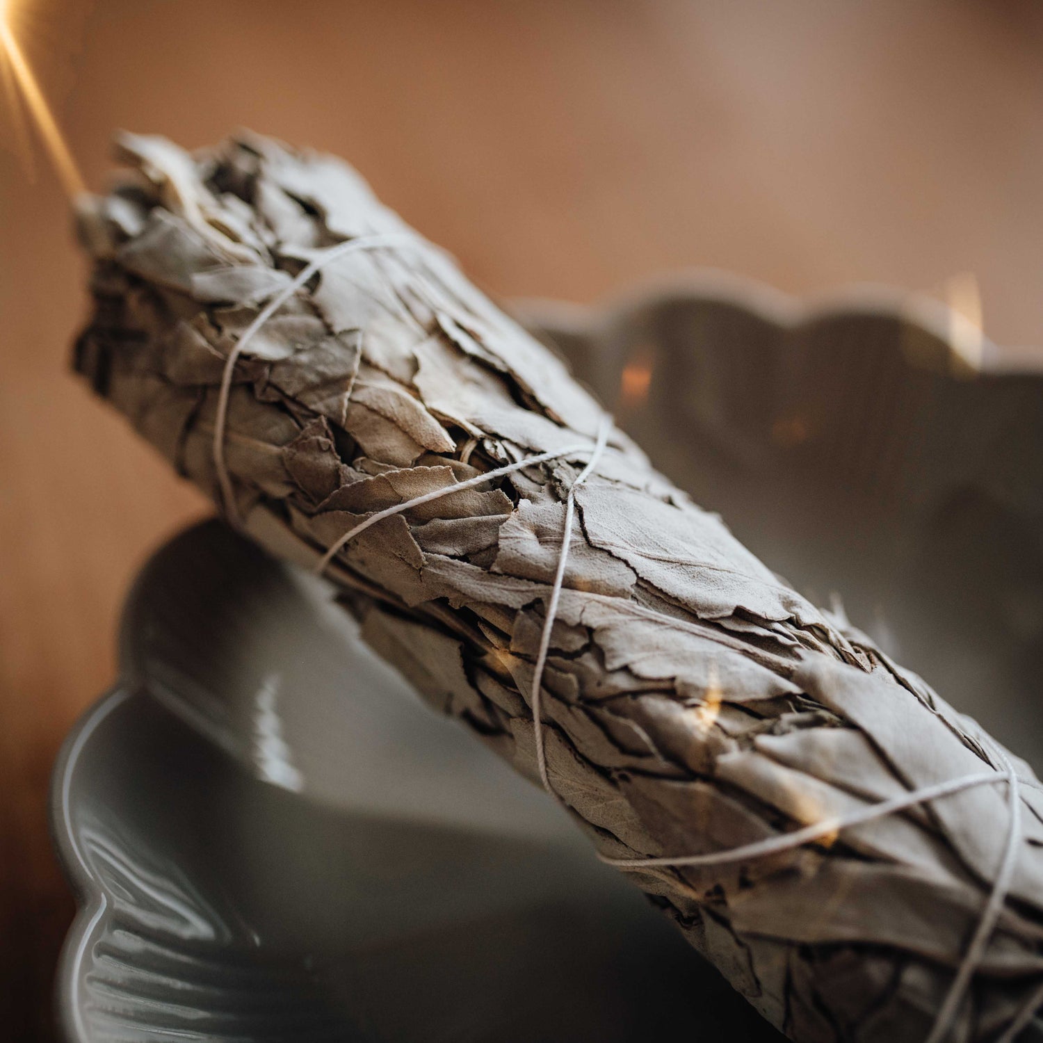 Salbei Smudge Stick – Räucherbündel weißer Salbei für Reinigung &amp; Klarheit